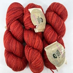 Frog Tree Pediboo Worsted Tonal 1525 Rusty 3 Skeins Worsted Merino Wool Bamboo
